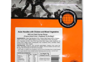 Expedition Foods Aziatische noedels met kip en gemengde groenten