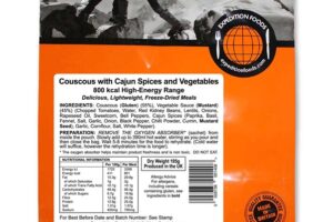 Couscous met Cajun-kruiden en groenten - 800 kcal - Expedition Foods