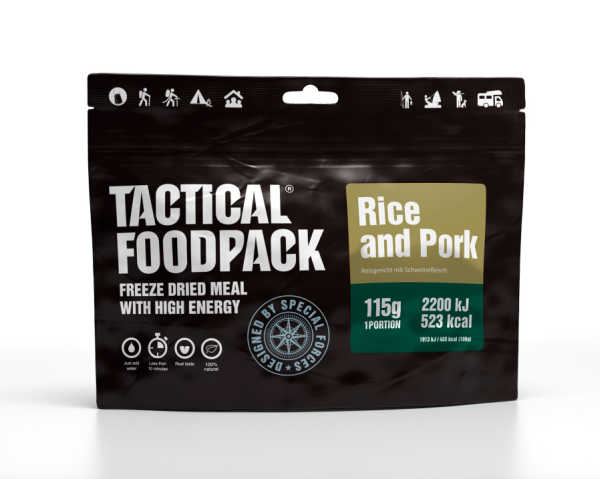 Varkensvlees met rijst - Tactical Foodpack