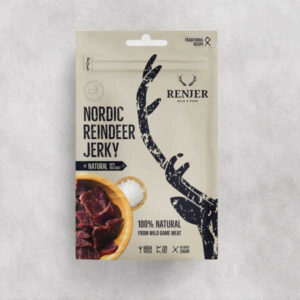 Nordic Reindeer Jerky Sea Salt 25gr. - Renjer Snacks