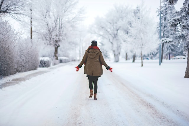 wandelen in de winter