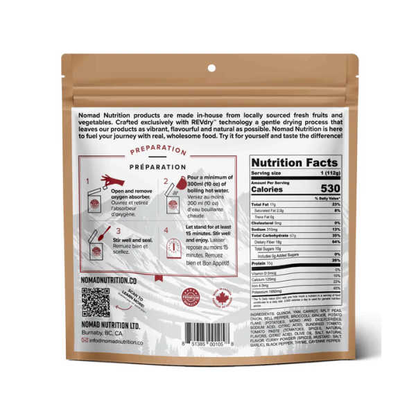 Caribbean Curry - 530 kcal - Nomad Nutrition 2 Caribbean Curry - 530 kcal - Nomad Nutrition