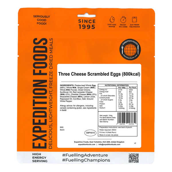 Roerei met 3 Kazen - 800 kcal - Expedition Foods