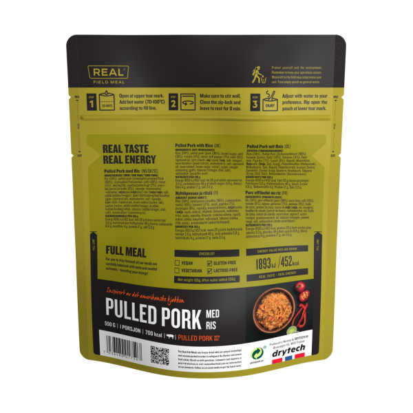 Pulled Pork Met Rijst - 701 kcal - Real Field Meal