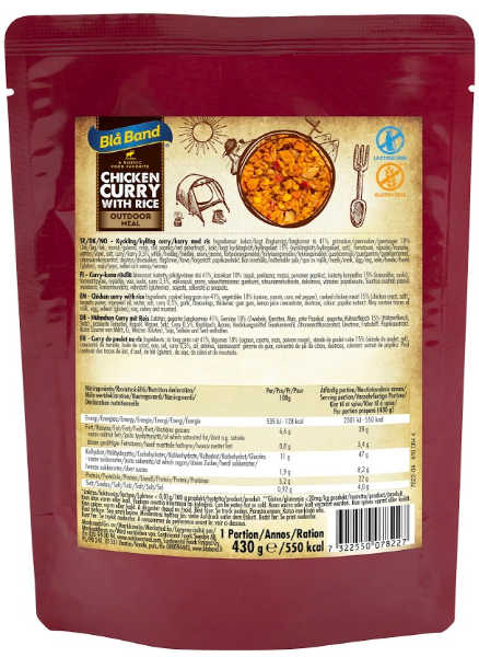 Kip Curry met Rijst - Wet Meal - Blå Band 2 Kip Curry met Rijst - Wet Meal - Blå Band - Afbeelding 2