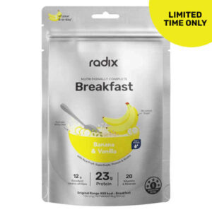 Online trekkers eten kopen 6 Banana and Vanilla - Original Dairy Breakfast 400 Kcal V10 - Radix Nutrition