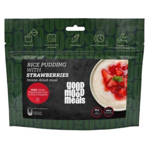 Gevriesdroogd Eten 6 Rijstpudding met Aardbeien – 380 kcal – Good Mood Meals