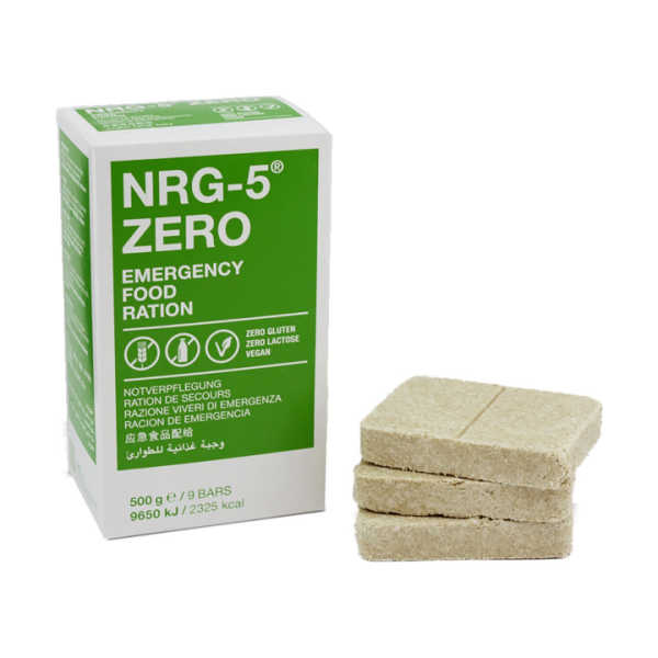 Emergency Food Ration - 500 gram Glutenvrij - NRG-5 1 Emergency Food Ration - 500 gram Glutenvrij - NRG-5