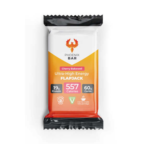 Ultra-High Energy Flapjack - Cherry Bakewell - Phoenix Bar 1 Ultra-High Energy Flapjack – Cherry Bakewell – Phoenix Bar